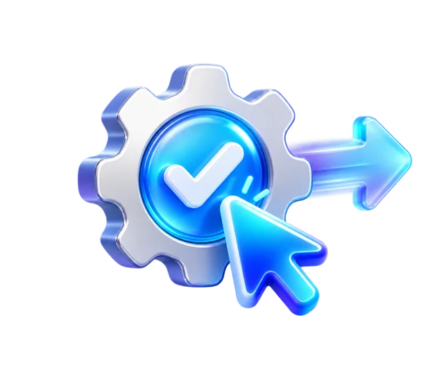 Approved action executed through a computer interface